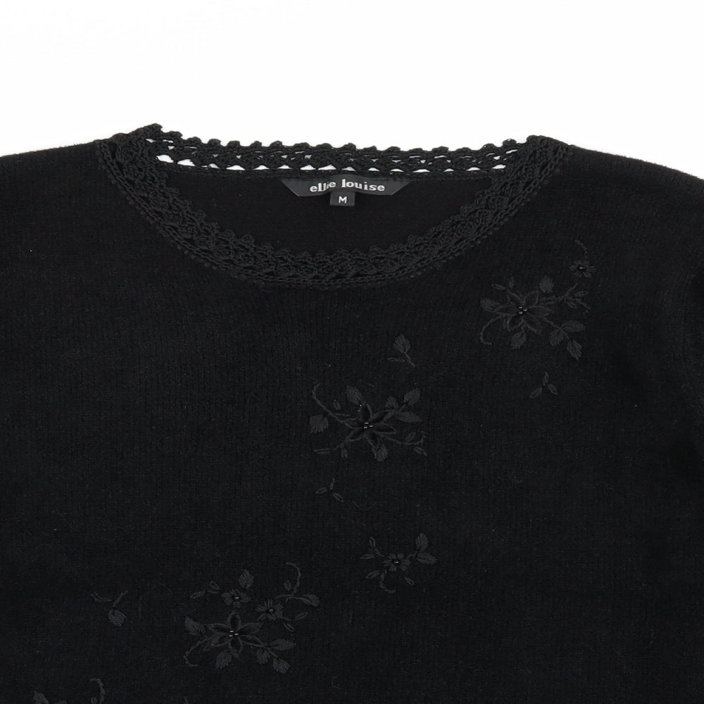 ellie louise Womens Black   Pullover Jumper Size M