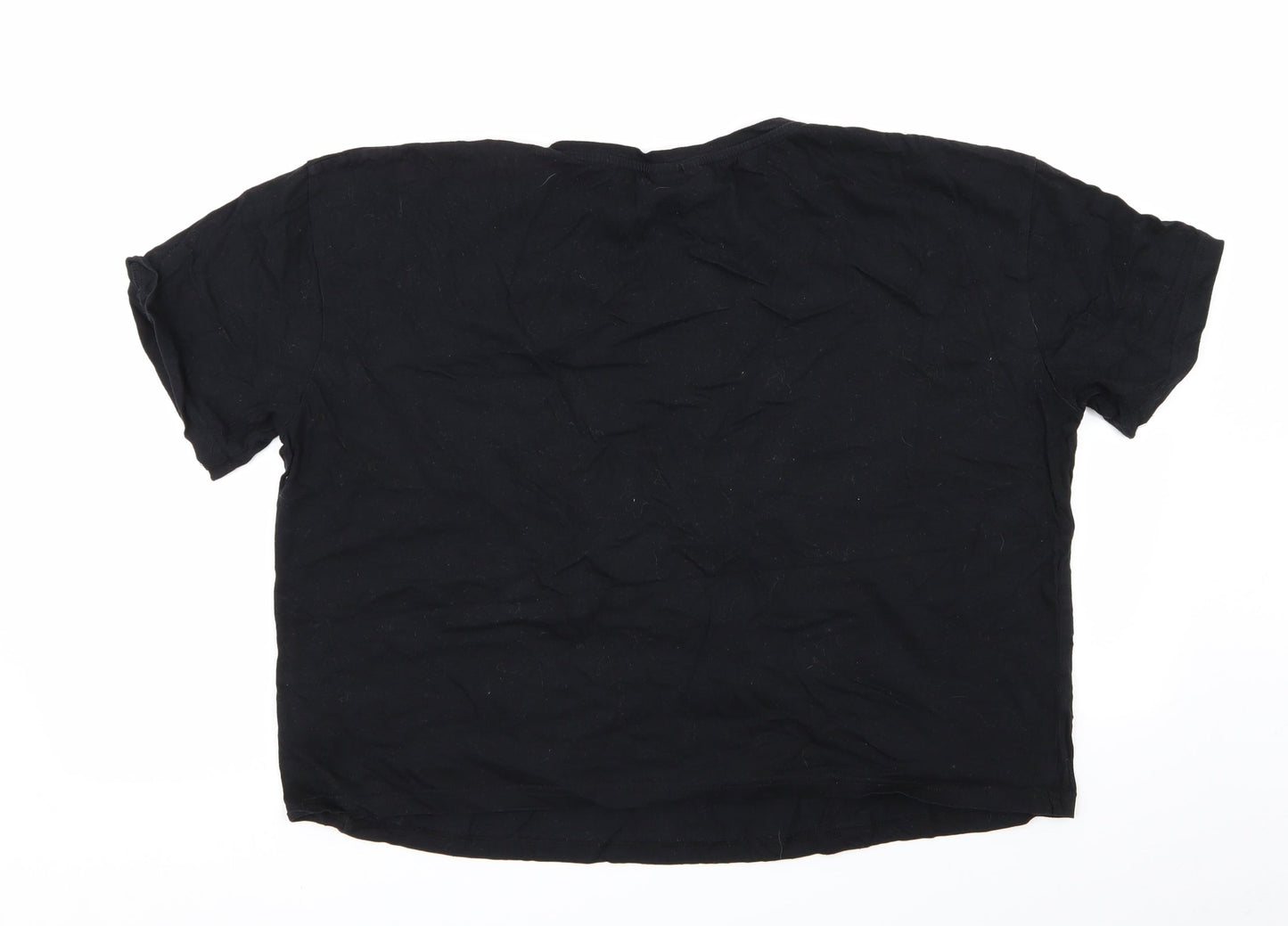 New Look Womens Black   Basic T-Shirt Size L  - friends