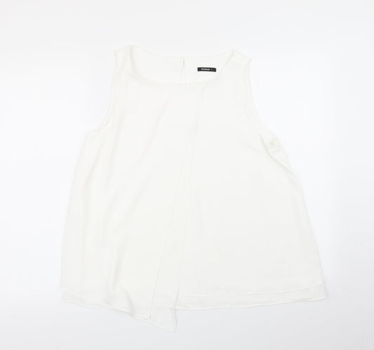 Roman Womens White   Basic Blouse Size 12