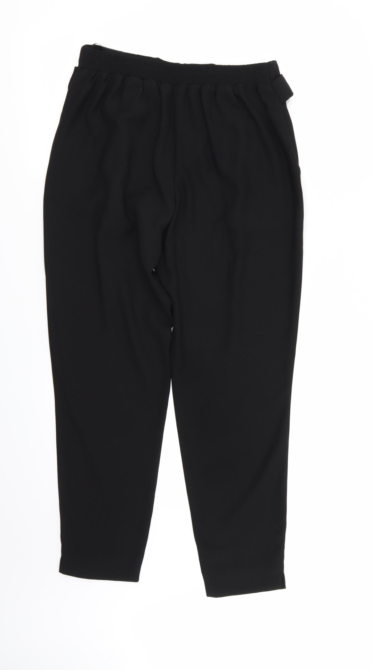 River Island Womens Black   Rain Trousers Trousers Size 8 L28 in - Stretch waistband