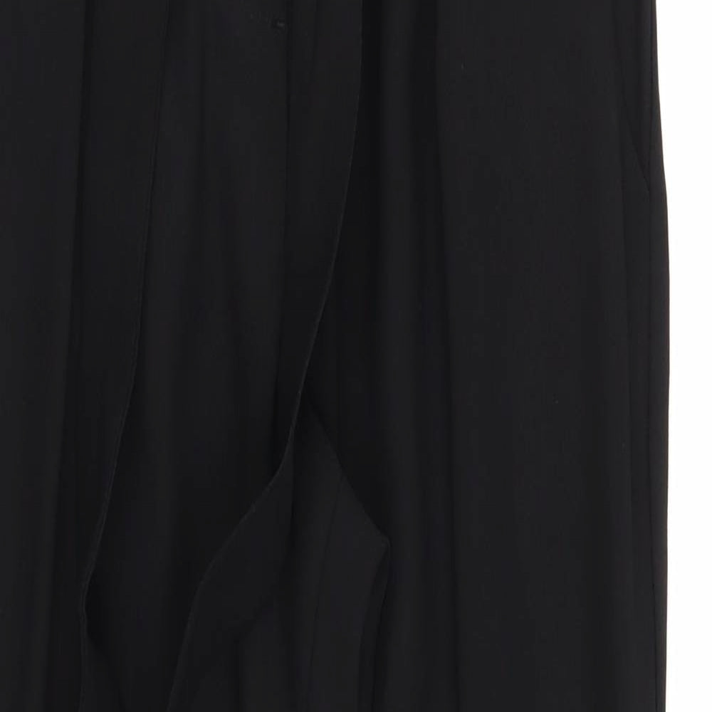 River Island Womens Black   Rain Trousers Trousers Size 8 L28 in - Stretch waistband