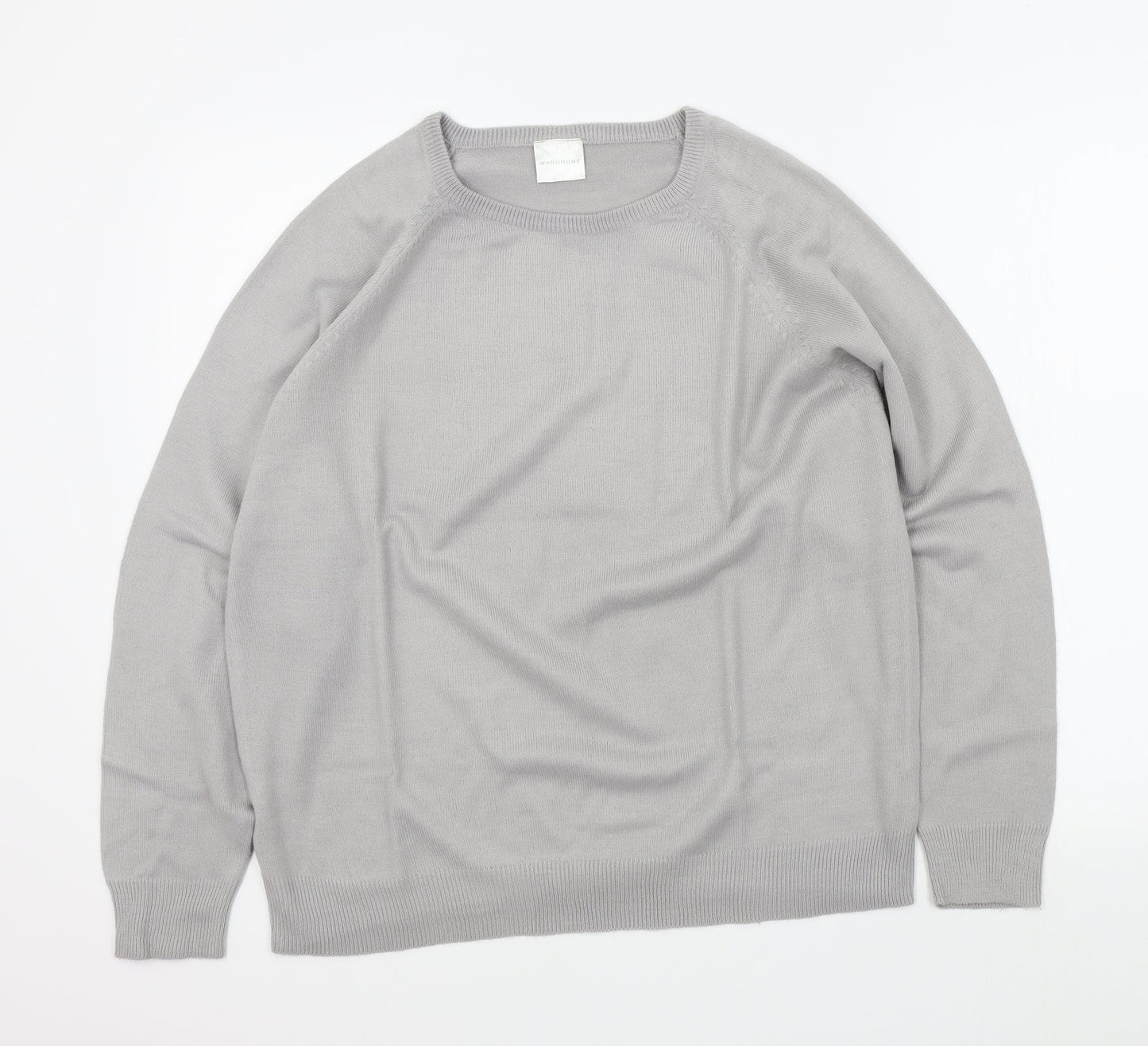 Wardrobe Womens Grey   Pullover Jumper Size 14