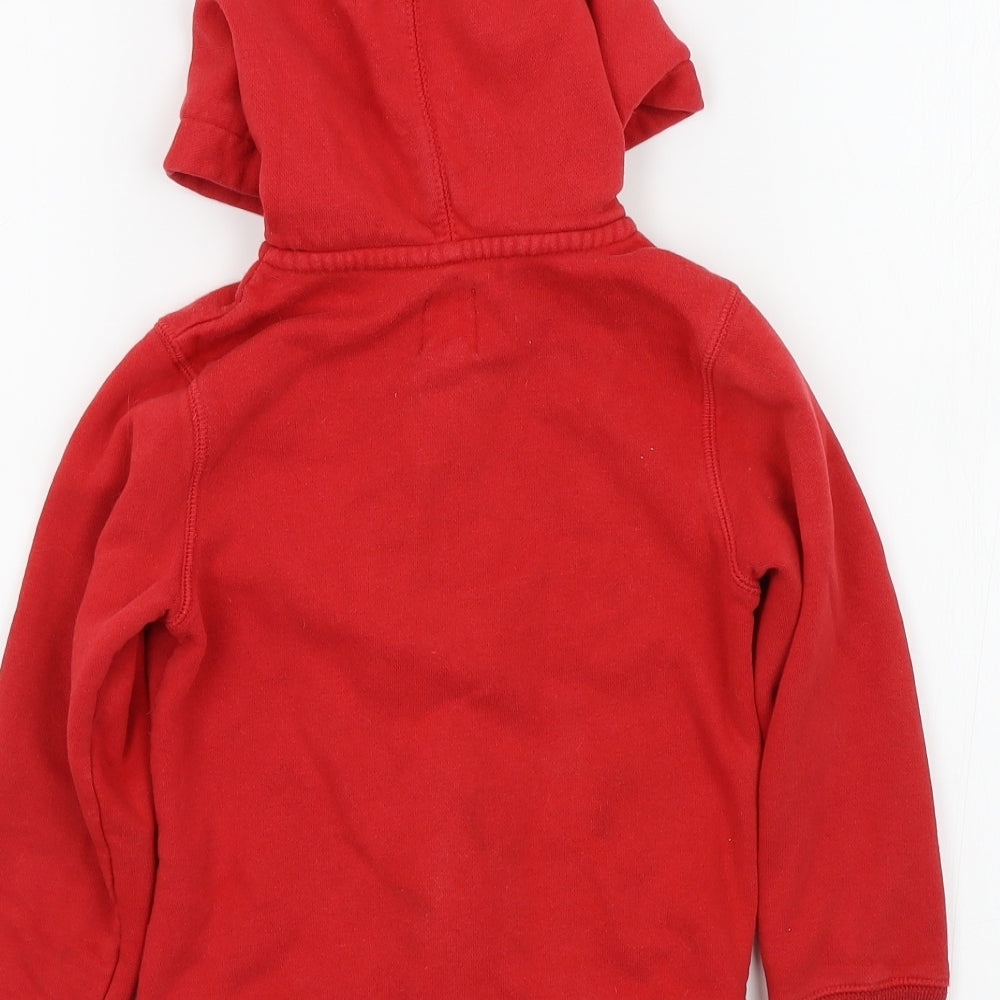 Gap Boys Red Colourblock  Full Zip Jumper Size XS