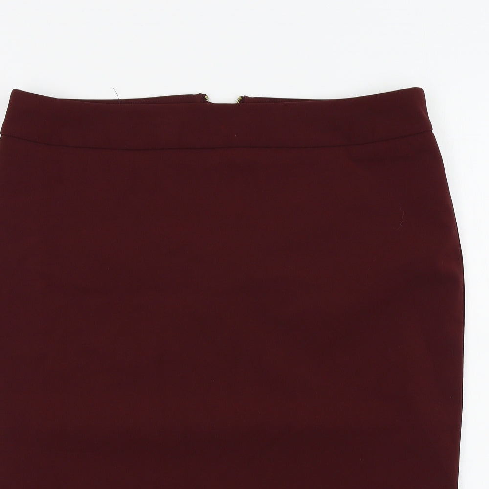 Preworn Womens Red   A-Line Skirt Size M