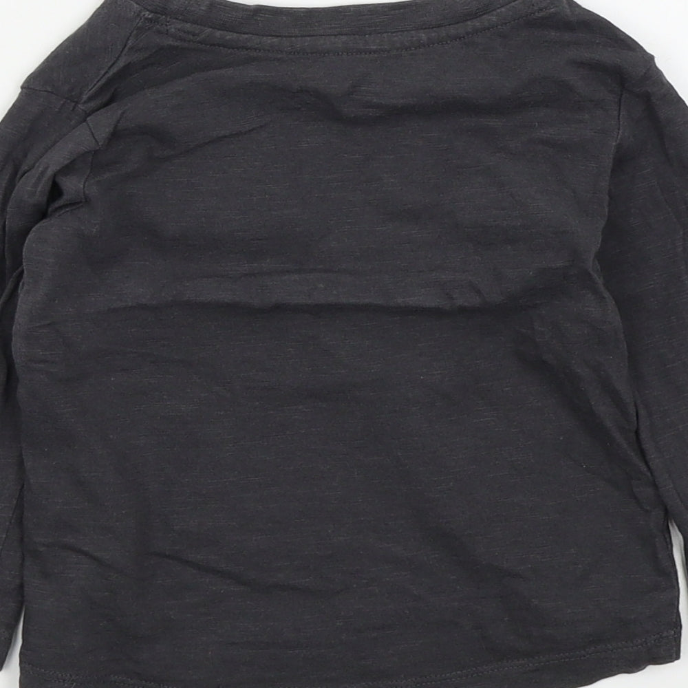 pep&co Boys Grey Colourblock  Pullover Jumper Size 18-24 Months
