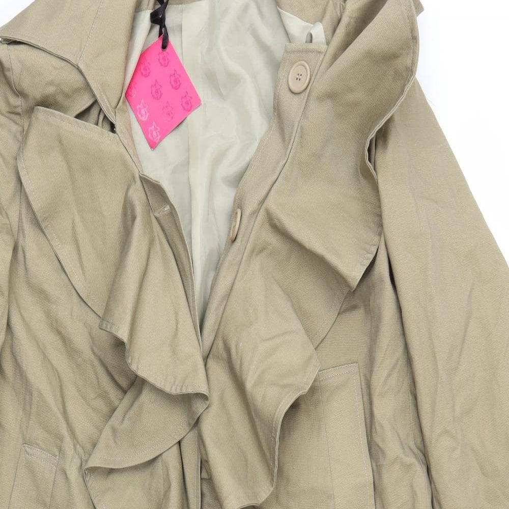 FUUKY Womens Beige   Jacket Coat Size XL