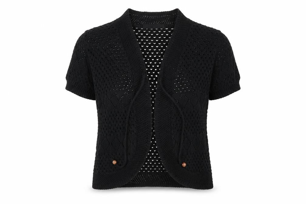 FASHION ALBERT Womens Black   Cardigan Jumper Size S