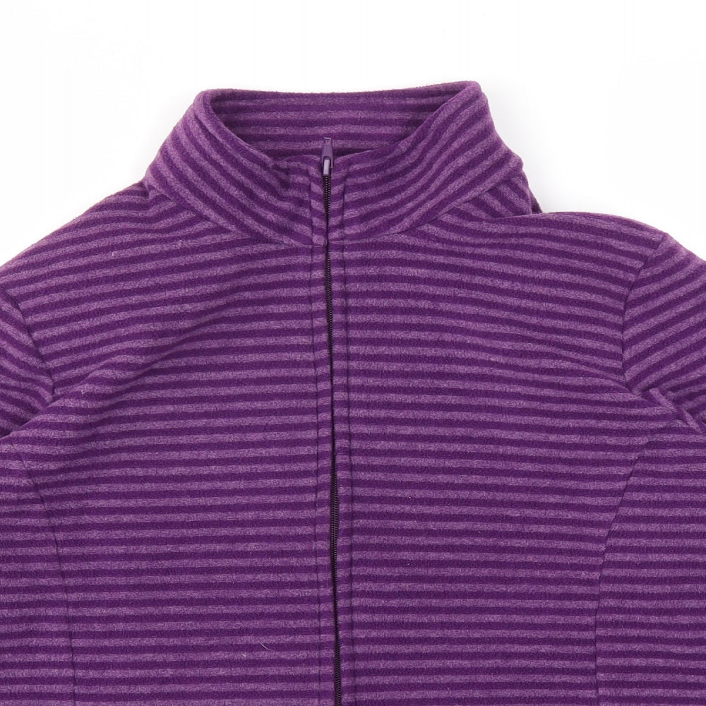 M&S Womens Purple Striped  Pullover Jumper Size 16