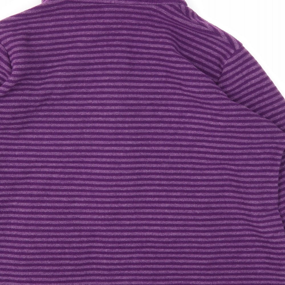 M&S Womens Purple Striped  Pullover Jumper Size 16
