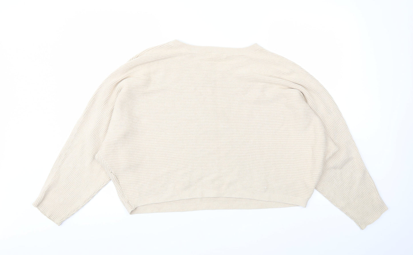 H&M Womens Beige   Pullover Jumper Size L