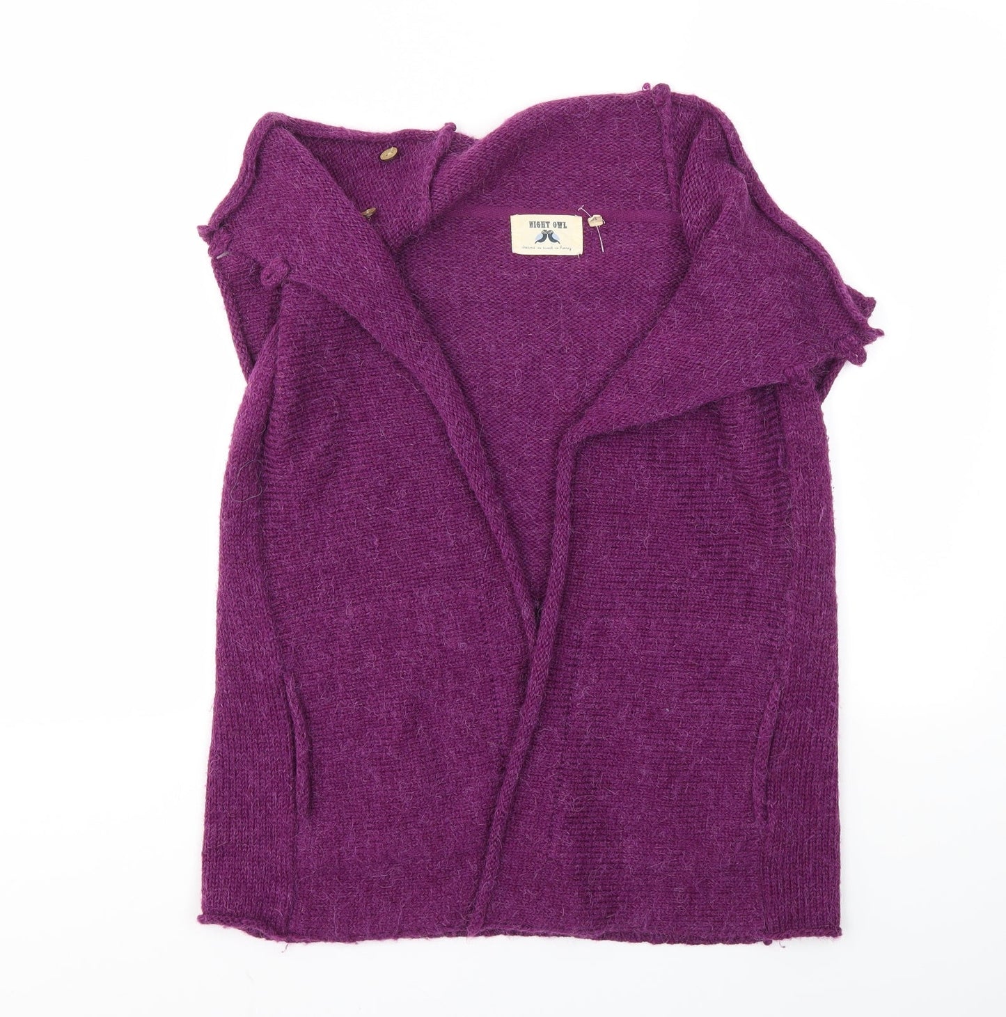 Night Owl Womens Purple   Cardigan Jumper Size 10