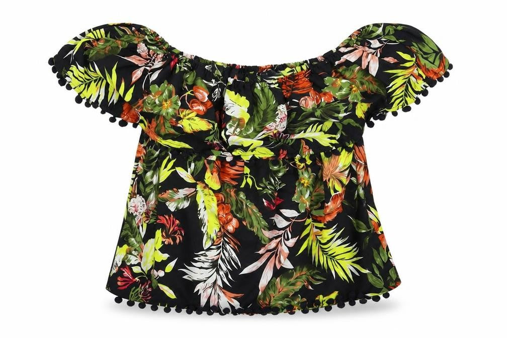 Boohoo Womens Multicoloured Floral  Basic Blouse Size 6