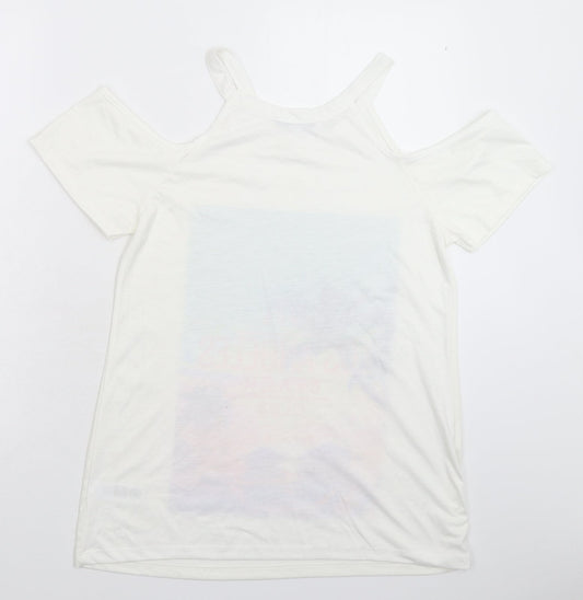 South Womens White   Basic T-Shirt Size 12