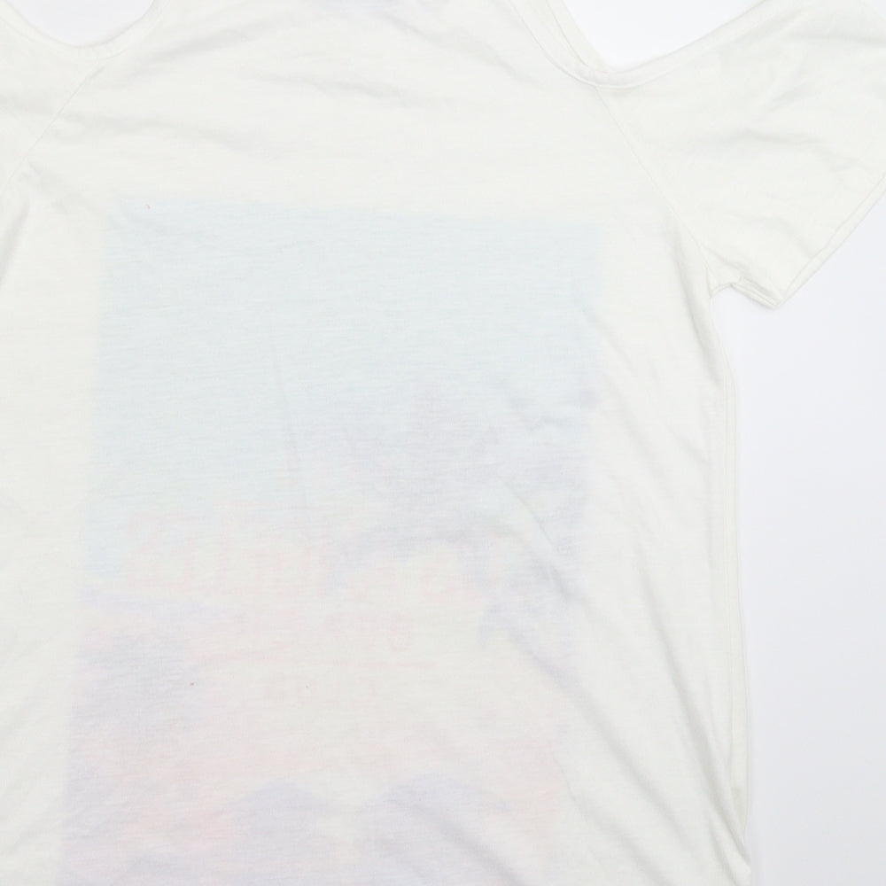 South Womens White   Basic T-Shirt Size 12