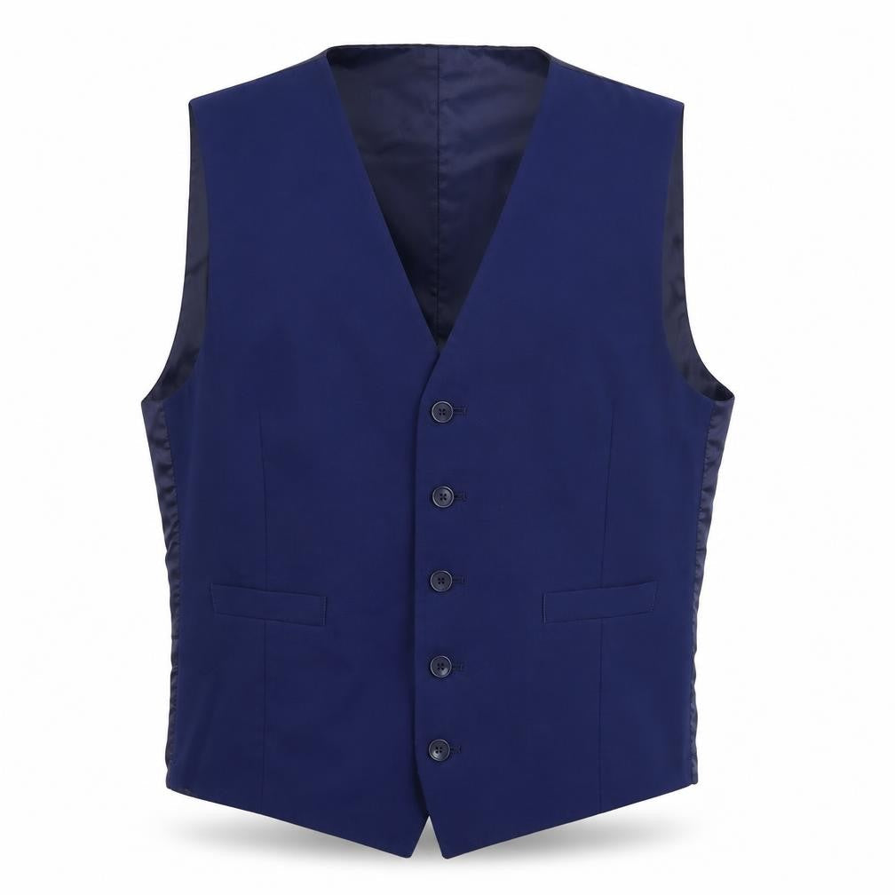 Marks and Spencer Mens Blue   Jacket Suit Waistcoat Size M