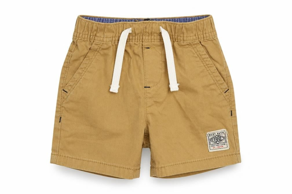 Front view of Next Baby Beige Cropped Trousers, size 9-12, Months