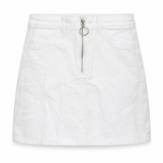 Candy Couture Girls White  Denim A-Line Skirt Size 9 Years