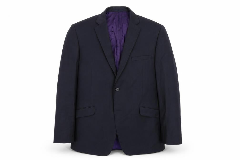 Mens 42 Chest Regular Paul Costelloe Blue Two-Button