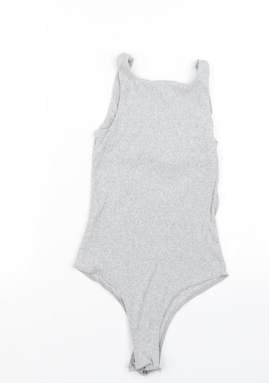 I SAW IT FIRST Womens Grey Striped  Wrap Tank Size 6
