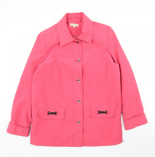 First Avenue Womens Pink   Overcoat Coat Size 10