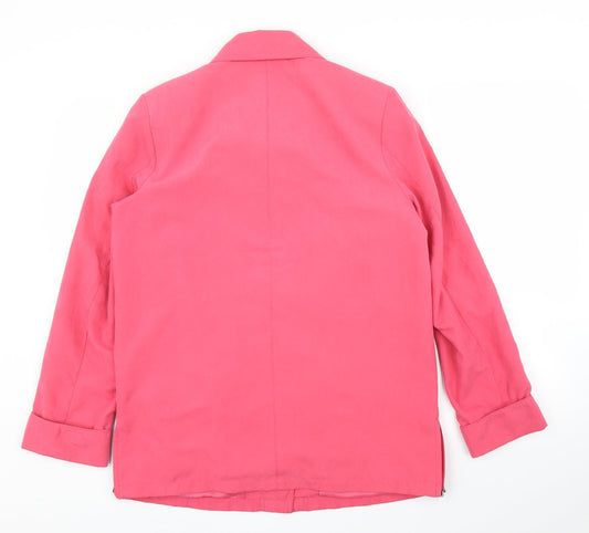 First Avenue Womens Pink   Overcoat Coat Size 10