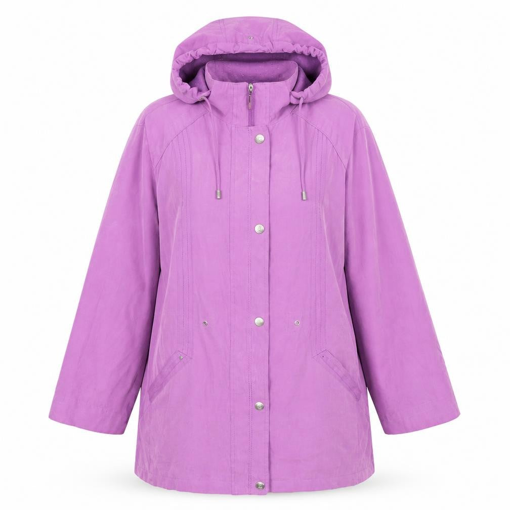 Bonmarché Womens Purple Overcoat Coat Size L