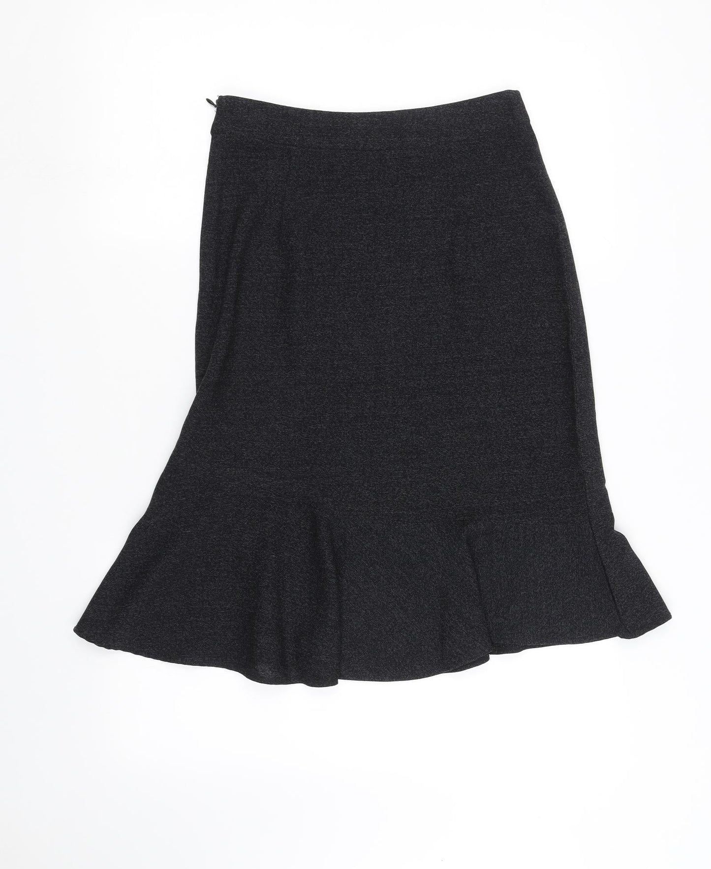 Preworn Womens Grey   A-Line Skirt Size S  - frill bottom