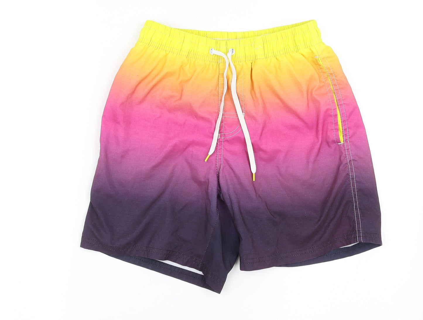 River Island Boys Multicoloured Striped  Sweat Shorts Size XS