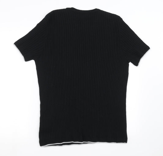 Maison Cinqcent Womens Black   Pullover Sweatshirt Size XL