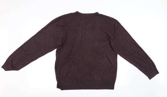 Marks and Spencers Mens Brown  Knit Pullover Sweatshirt Size XL