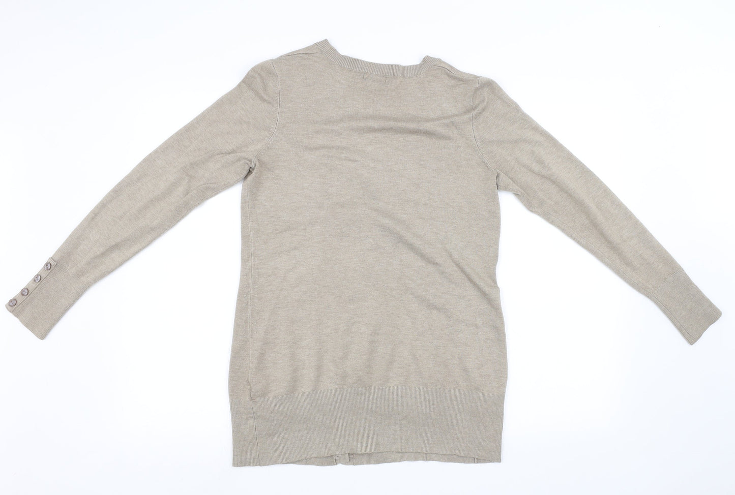 F&F Womens Brown  Knit Cardigan Jumper Size 12