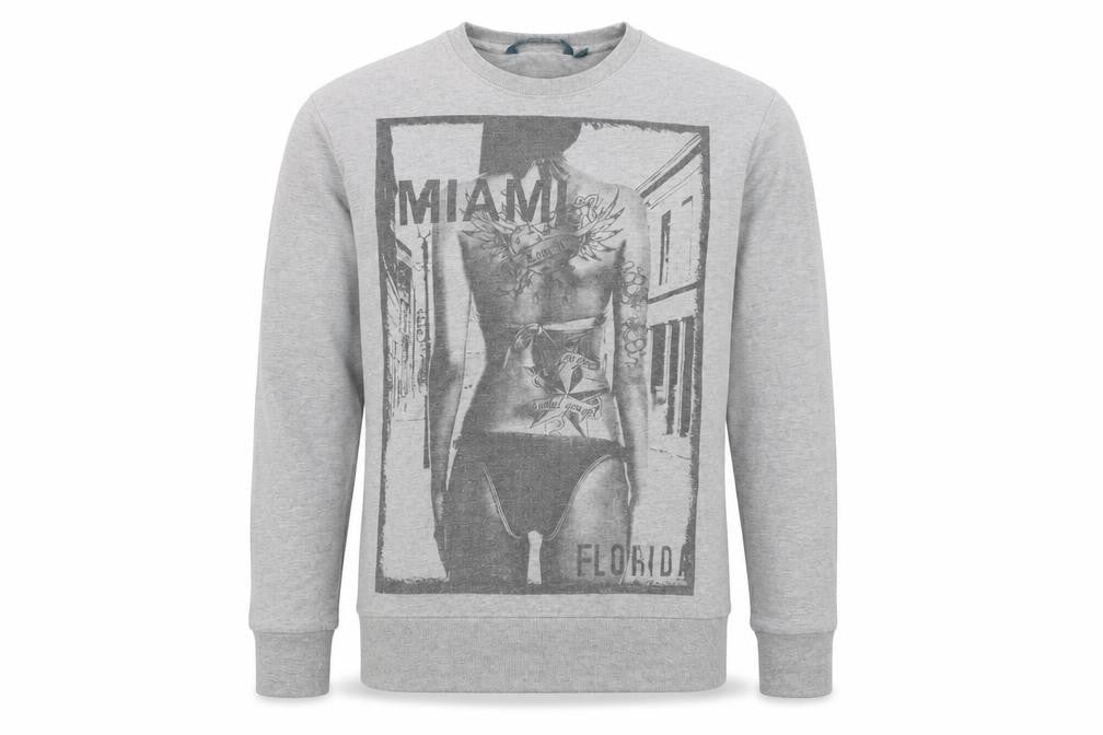 Blue Inc Mens Grey   Pullover Jumper Size M  - Miami Florida