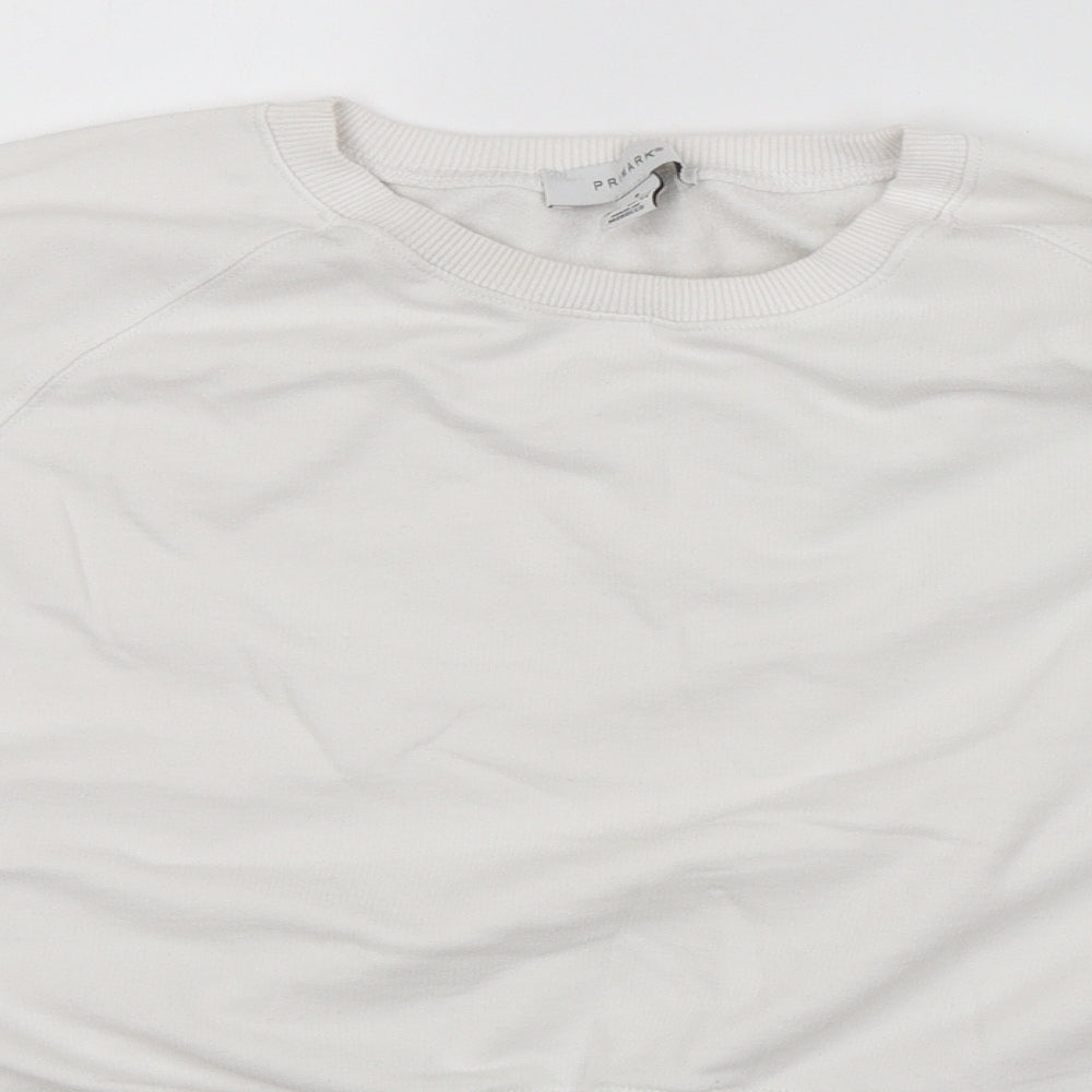 Primark Womens White   Pullover Jumper Size 12