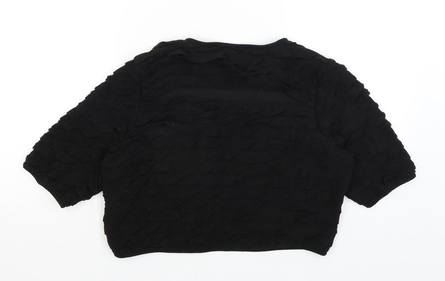 Per Una Womens Black   Wrap Jumper Size 16