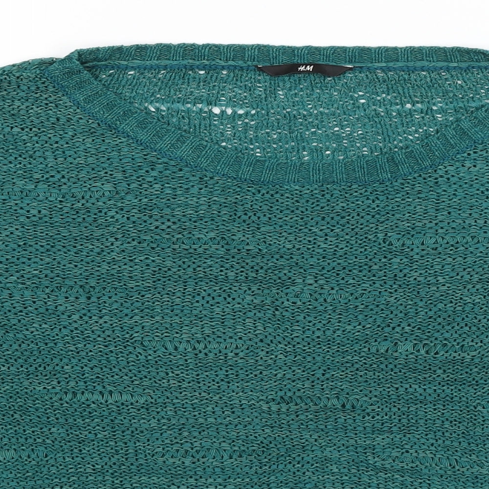H&M Womens Green   Pullover Jumper Size M