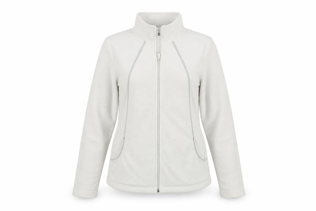 Front view of Atmosphere women’s white jacket coat, size UK 10