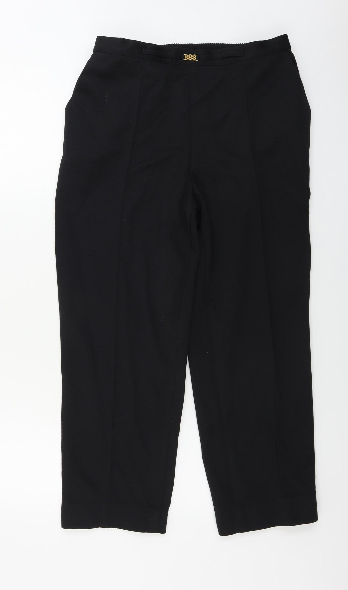 Preworn  Womens Black   Trousers  Size 30 in L24 in