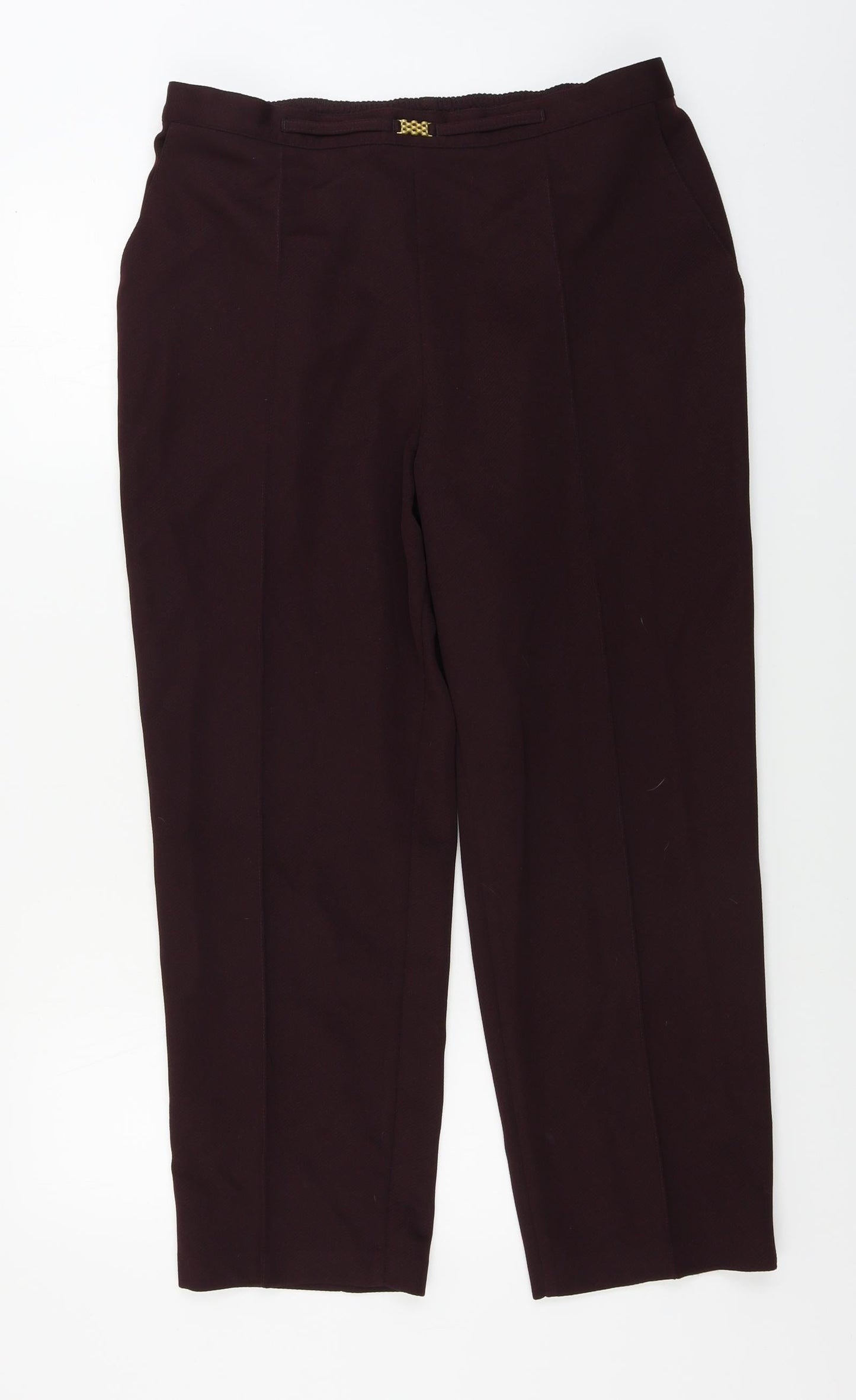 Preworn  Womens Purple   Trousers  Size 32 in L25 in