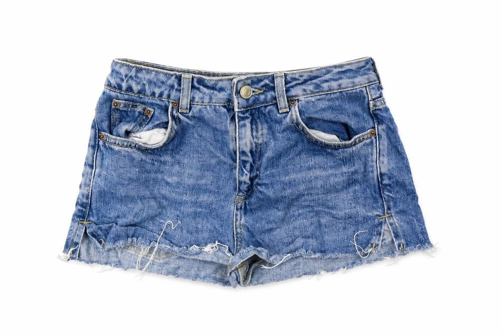 Topshop Womens Blue   Cut-Off Shorts Size 8