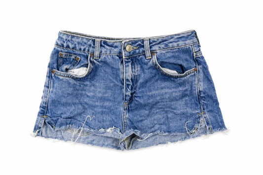 Topshop Womens Blue   Cut-Off Shorts Size 8