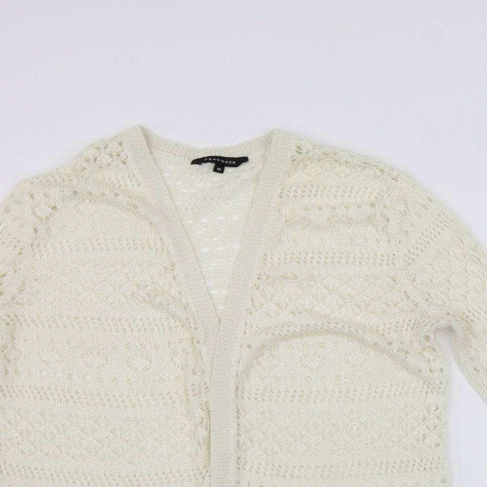 Peacocks Womens White   Cape Jumper Size 10