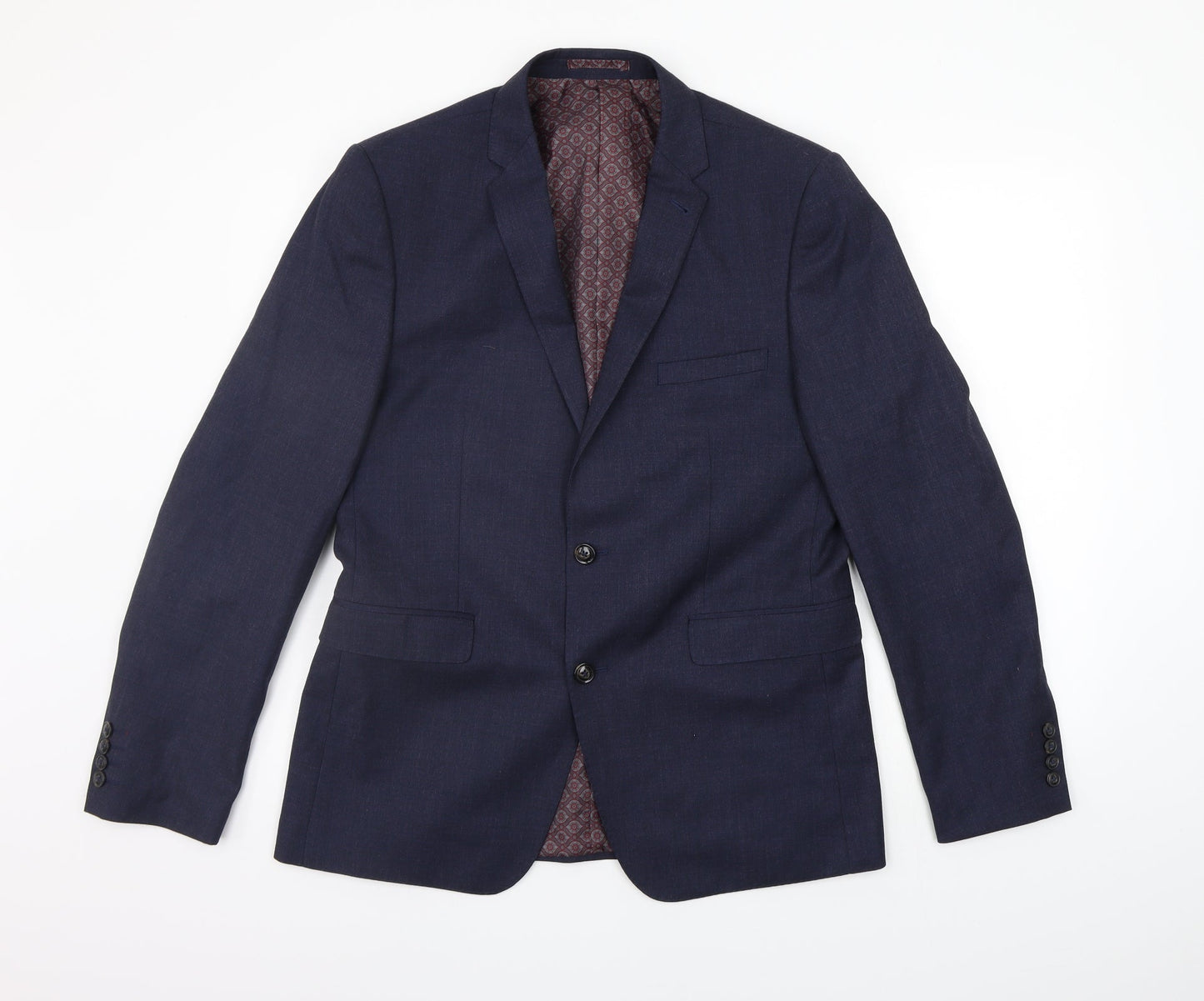 Burton Mens Blue   Jacket Suit Jacket Size S