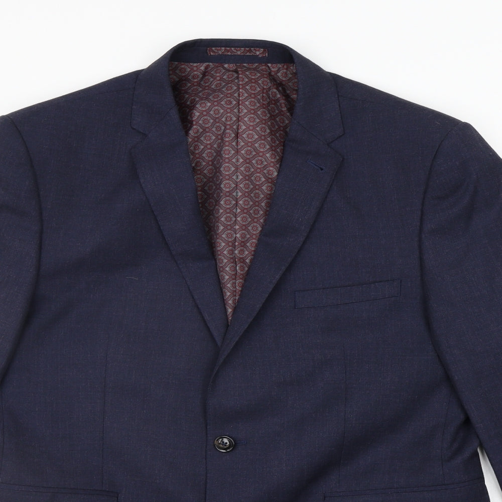 Burton Mens Blue   Jacket Suit Jacket Size S