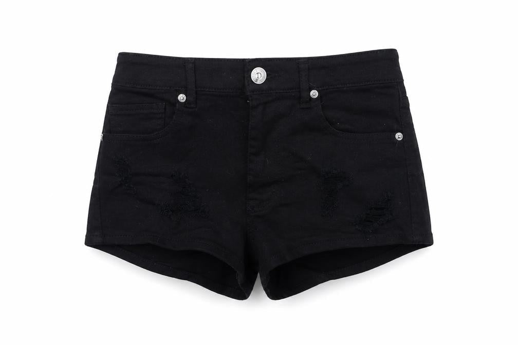 Divided Womens Black   Cut-Off Shorts Size 6