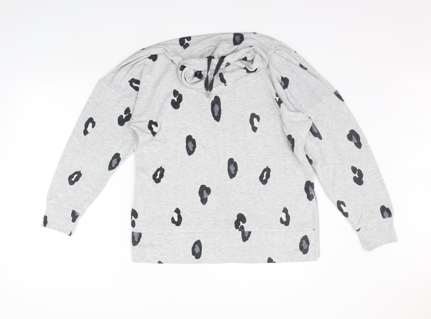 Marks and Spencer Womens Grey Polka Dot  Pullover Jumper Size 10