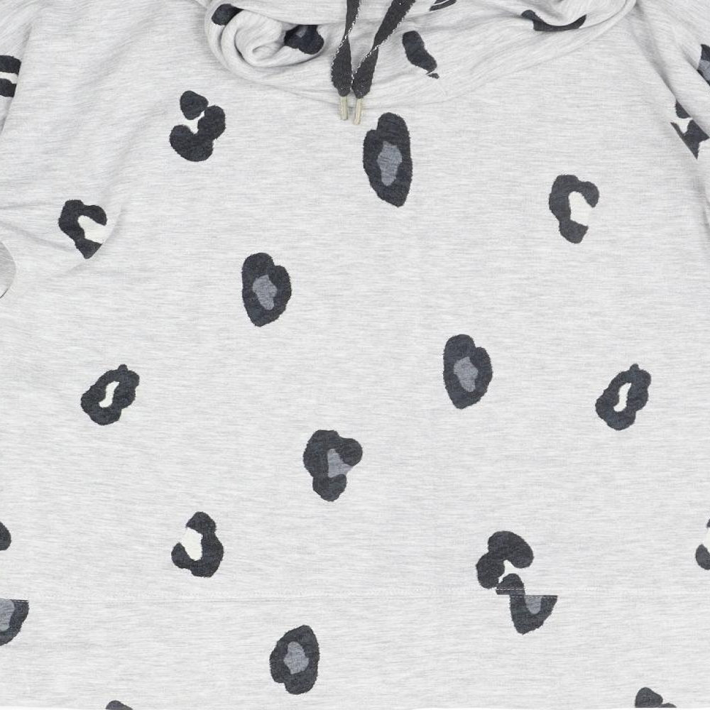 Marks and Spencer Womens Grey Polka Dot  Pullover Jumper Size 10