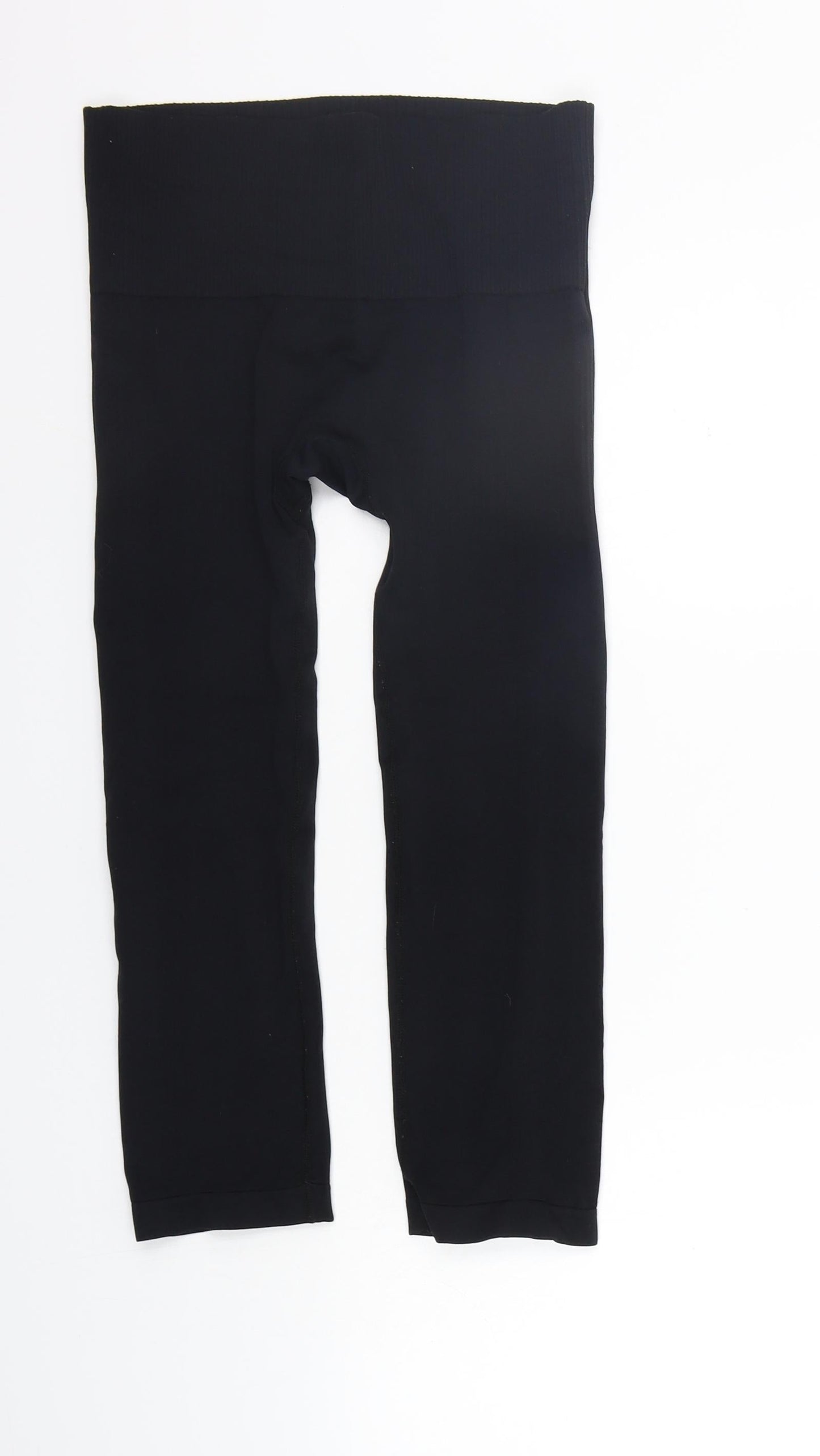 WORKOUT Womens Black   Trousers  Size 6 L20 in - Elastic Waist Band