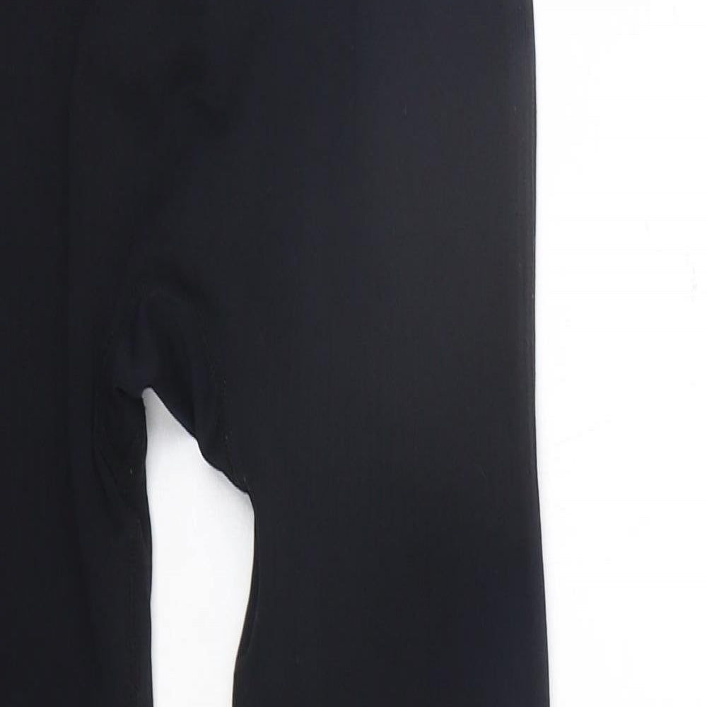 WORKOUT Womens Black   Trousers  Size 6 L20 in - Elastic Waist Band