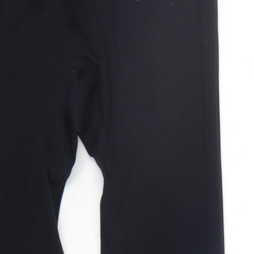 WORKOUT Womens Black   Trousers  Size 6 L20 in - Elastic Waist Band
