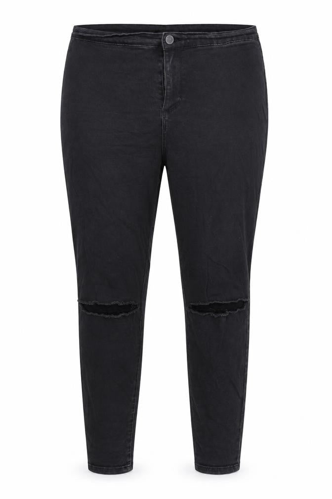 Denim & Co. Womens Black   Straight Jeans Size 16 L28 in